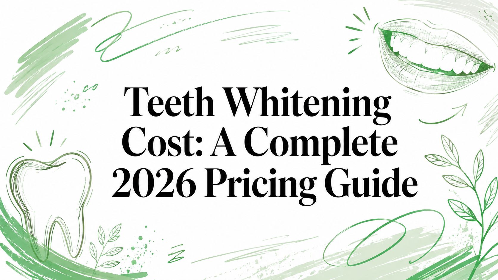 Teeth Whitening Cost: A Complete 2026 Pricing Guide
