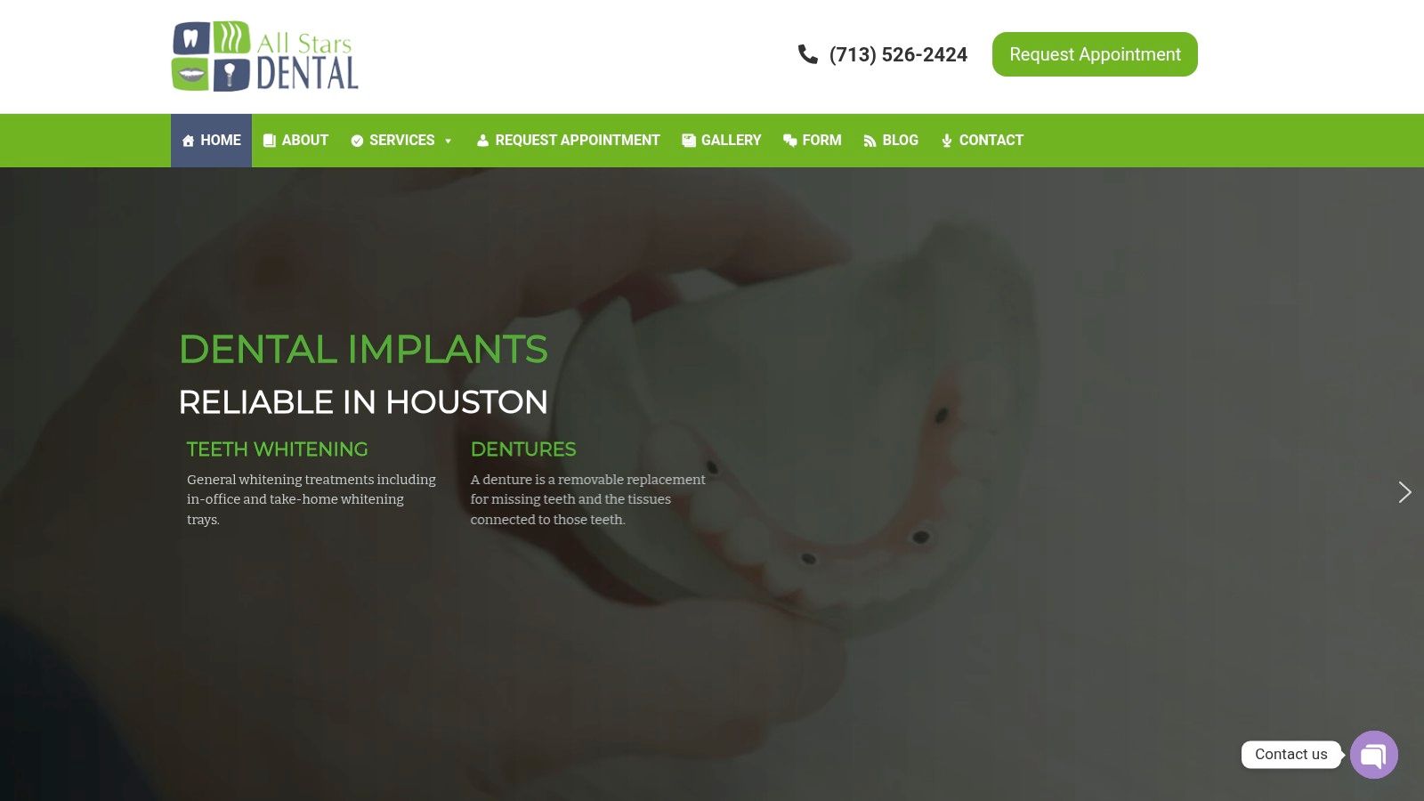 Screenshot from https://allstarsdental.com